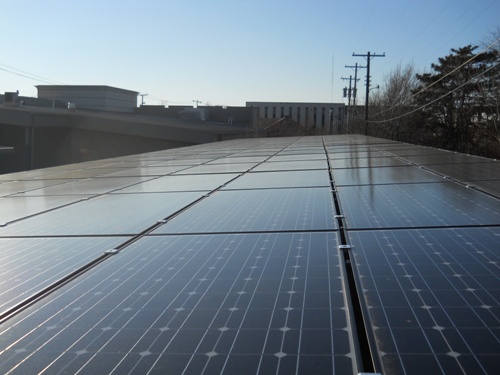 Solar panels on parking structures Banking 